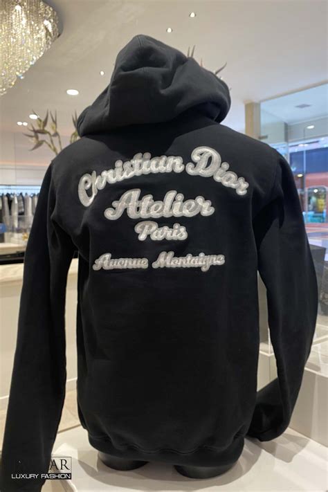 dior brown hoodie|christian Dior atelier hoodie.